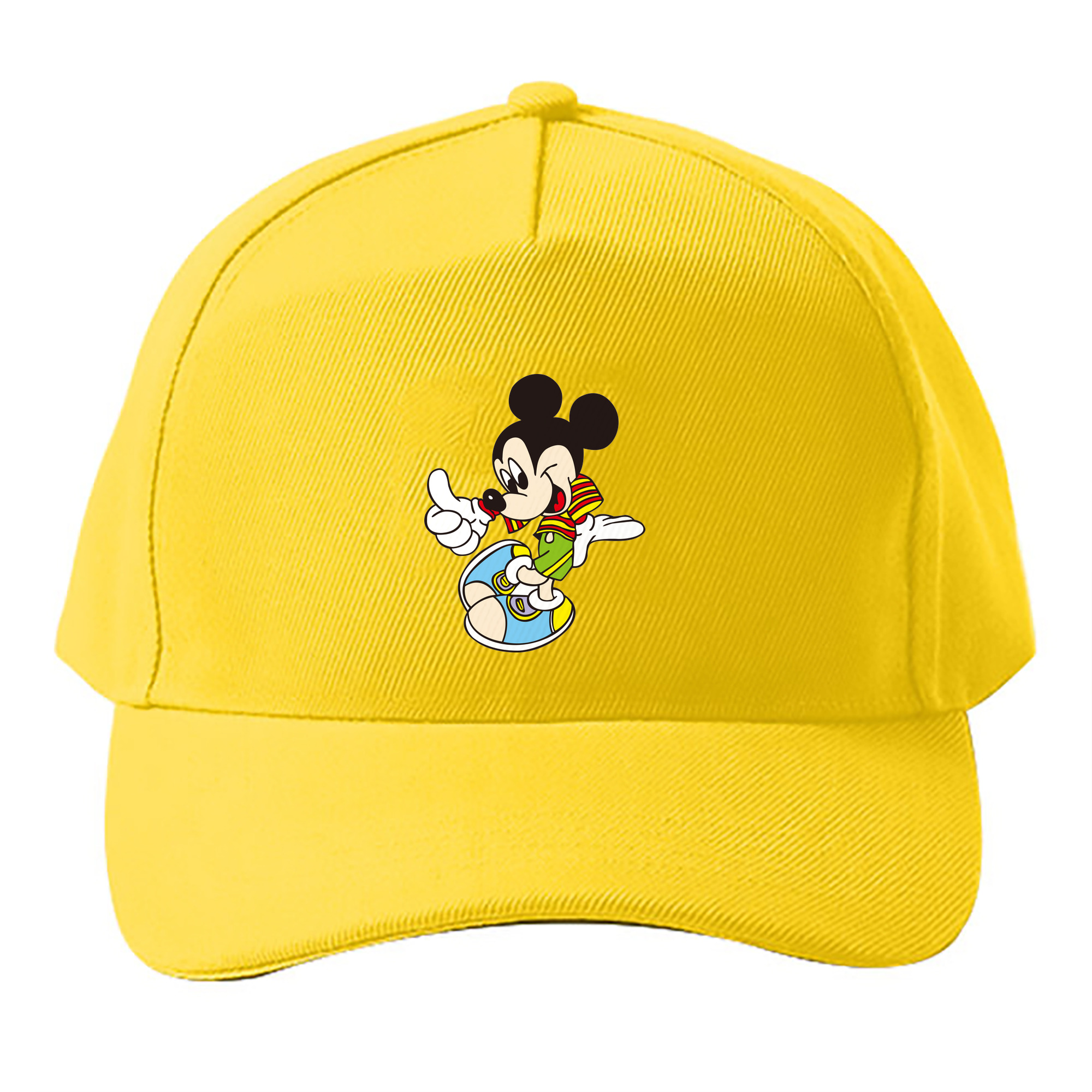 （画像用） ミッキーマウス Mickey Mouse ベースボールキャップ 綿100％ 男女兼用 帽子 スポーツ